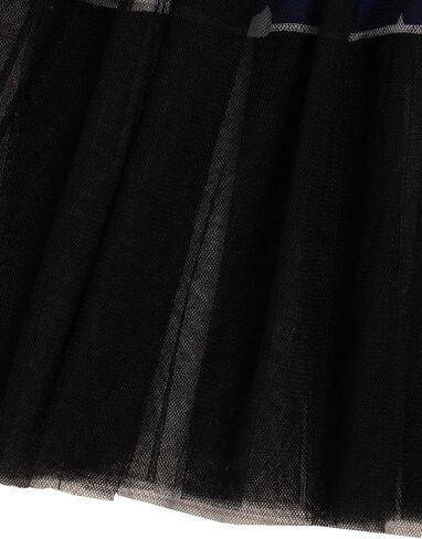 Girl's Skirt Outfits Two Piece Print Short Sleeve Asymmetrical T Shirt and Leopard Mesh Skirt Set in Kuwait