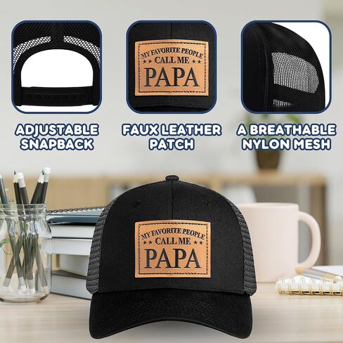 Fathers Day Hat from Daughter, Son - Dad Hats for Men - Fathers Day Birthday Gifts for Dad, Grandpa - Trucker Hat in Saudi Arabia