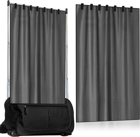 Privacy Curtain for Dance Bag Suitcase Portable Changing Room Black Privacy Curtain without Rack Privacy Partition Screens for Dancer Backstage Accessories, Camping, Window Shades in Kuwait