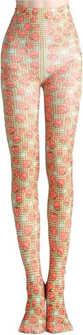 Sahabowi Women Tights, Sheer High Waist Pantyhose, Vintage Control Top Stockings, Siwa opaque print1 in Saudi Arabia