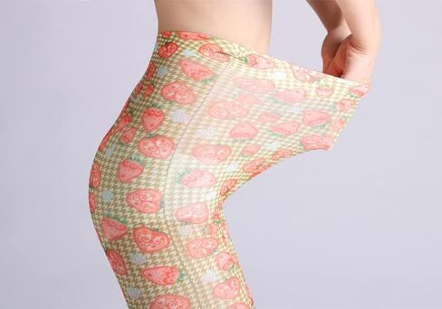 Sahabowi Women Tights, Sheer High Waist Pantyhose, Vintage Control Top Stockings, Siwa opaque print1 in Saudi Arabia