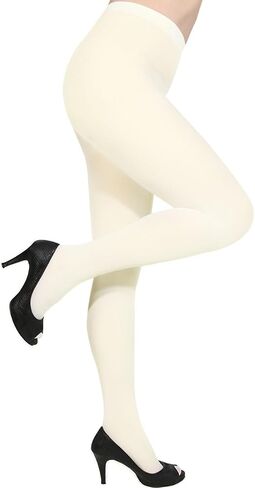 Women's Opaque Tights - 80D Soft Control Top Elastic Colors Fashion High Waist Footed Pantyhose. in Saudi Arabia