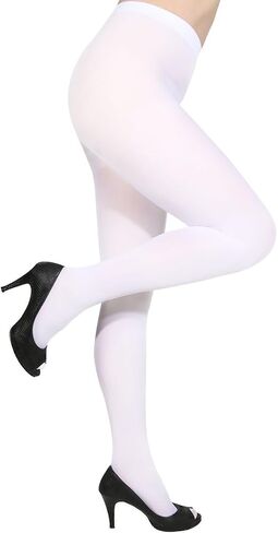 Women's Opaque Tights - 80D Soft Control Top Elastic Colors Fashion High Waist Footed Pantyhose. in Saudi Arabia