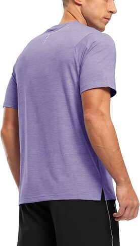 TBMPOY Men's Workout Dry Fit T-Shirt Quick Dry UPF 50+ Athletic Shirt Moisture Wicking Lightweight Top Running Activewear in Kuwait