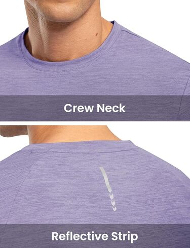 TBMPOY Men's Workout Dry Fit T-Shirt Quick Dry UPF 50+ Athletic Shirt Moisture Wicking Lightweight Top Running Activewear in Kuwait