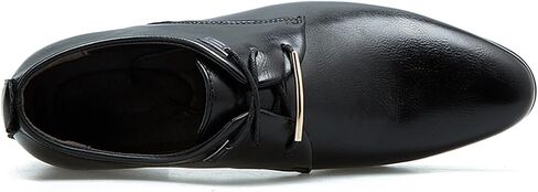 Men's Retro Dress Shoes Formal Business Leather Oxfords Dressy Suit Tuxedo Metal Shoelaces Weeding Prom Derby Shoes in Kuwait