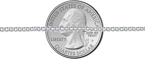 Savlano 925 Sterling Silver 2MM Bismark Chain Mesh Link Anklet for Women Comes in 9"-10" inches with Gift Box - Made in Italy in Saudi Arabia