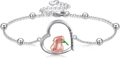 Animal Bracelet S925 Sterling Silver Heart Animal Jewelry Gift For Women Dog Lover in Saudi Arabia