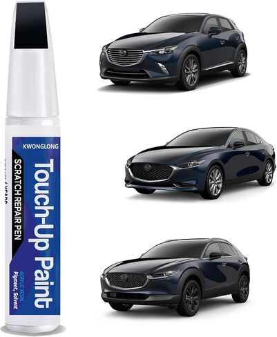 25D Snowflake White Pearl Mica Touchup Paint Compatible with Mazda, 2-in-1 Scratch Repair Pen Exact Color Match, Car Scratch Repair Pen in Kuwait