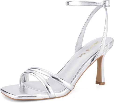 أحذية الحذاء حكاية الكعب الضيق للسيدات Sexy Stilettos Summer Heeled Sandals High Heel Exle Buckle Square Toe أحذية أنيقة in Kuwait