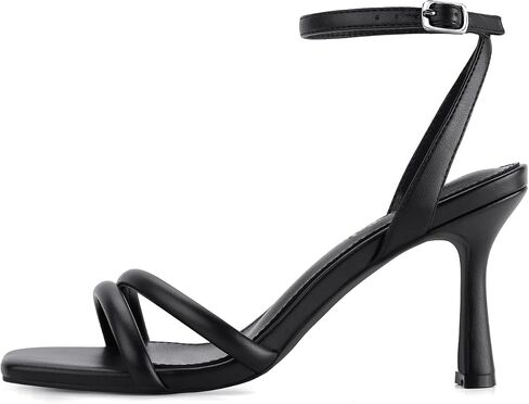أحذية الحذاء حكاية الكعب الضيق للسيدات Sexy Stilettos Summer Heeled Sandals High Heel Exle Buckle Square Toe أحذية أنيقة in Kuwait