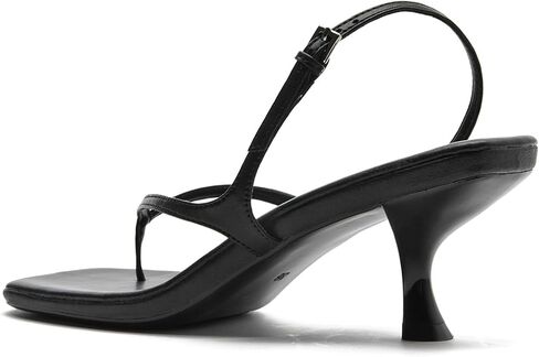 DADAWEN Women's kitten Heels Thong Sandals Square Open Toe Flip Flop Heels Buckle Sexy Fashion Summer Dressy Wedding Party Pumps Heeled Sandals in Saudi Arabia