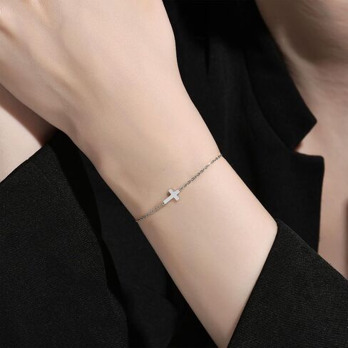 18K ذهبية مطلي بتقاطع الأساور للنساء | سوار صليب لطيف لطيف | سوار مطرز | موسيقى الهيب هوب | أساور سلسلة اليد | هدايا المجوهرات الذهبية للنساء in Kuwait