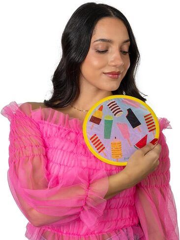 Fisura – مروحة دائرية أصلية قابلة للطي ساخنة. مروحة قابلة للطي أصلية. الفريسبي القابل للطي. وحدة واحدة. مروحة محمولة للحفلات. التدابير: 8 بوصات. in Kuwait