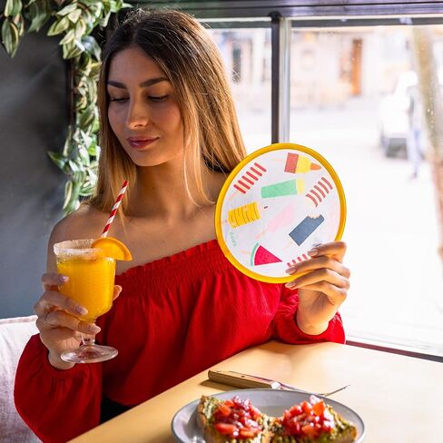 Fisura – مروحة دائرية أصلية قابلة للطي ساخنة. مروحة قابلة للطي أصلية. الفريسبي القابل للطي. وحدة واحدة. مروحة محمولة للحفلات. التدابير: 8 بوصات. in Kuwait