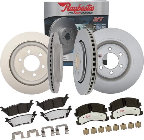 Raybestos Element3 دوار قرص الفرامل الخلفي البديل لاختيار Ford Expedition & F150، Lincoln Navigator، الجزء رقم 682263FZN، فضي in Kuwait