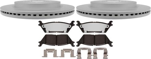 Raybestos Element3 دوار قرص الفرامل الخلفي البديل لاختيار Ford Expedition & F150، Lincoln Navigator، الجزء رقم 682263FZN، فضي in Kuwait