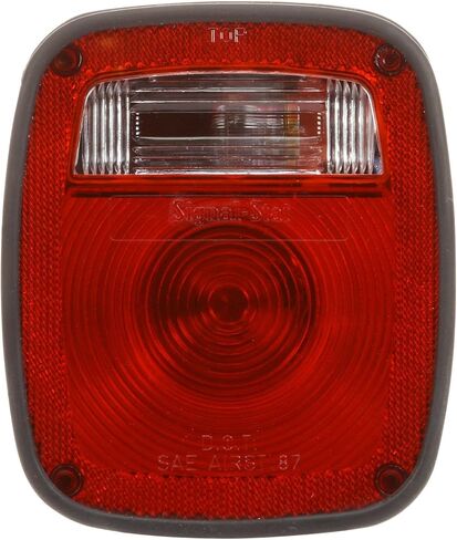 Truck-Lite 5014K Combo Box Light (Signal-Stat ، Slightassion ، Red/Clear Pollecarbonate Lens ، RH ، 3 Stud ، Packard ، End Backed ، 12V) in Kuwait