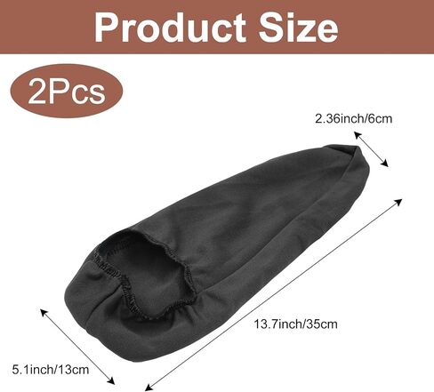2 PCS Car Front Seat Armrest Protective Cover,Universal Size Elastic Car Armrest Protectors Anti-Scratch Comfortable Car Armrest Cover for Most Car Truck SUV(Beige) in Saudi Arabia