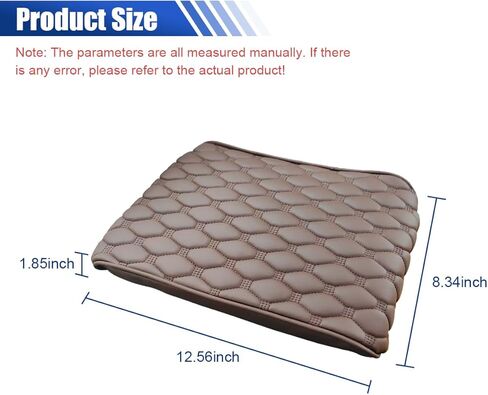 Car Center Console Cover, Memory Foam Car Armrest Pillow, Non-Slip Waterproof Armrest Seat Box Pad, Arm Rest Cover Cushion Relieves Arm Fatigue, Universal Accessories for Most Vehicles (Black) in Kuwait