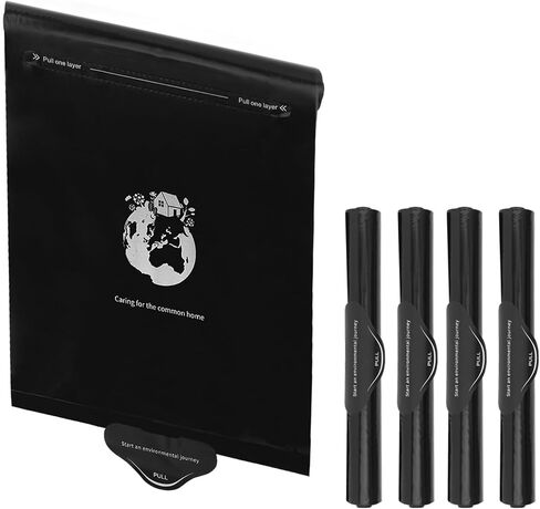 Garbage Bags for Car Trash Can, Roller Type Trash Can Sets of Garbage Bags, Mini Trash Bags for Car (Black) in Saudi Arabia