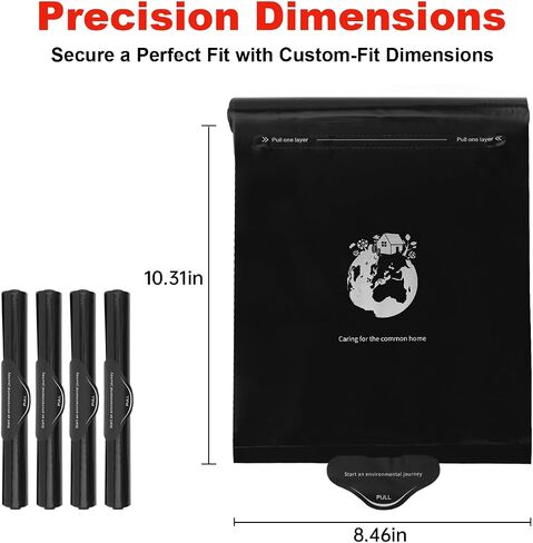 Garbage Bags for Car Trash Can, Roller Type Trash Can Sets of Garbage Bags, Mini Trash Bags for Car (Black) in Saudi Arabia