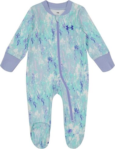 طقم مكون من 3 قطع للفتيات الصغيرات من Under Armour، بدلة للجسم، تي شيرت وسروال قصير برسومات، مجموعة من 3 قطع برقبة دائرية، حافة وردية، مقاس 12 شهرًا أمريكيًا in Kuwait