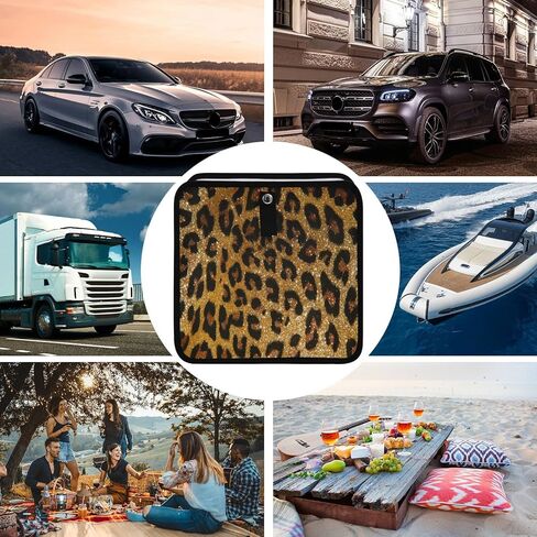 Red Cherry Car Trash Can, Foldable Hanging Car Trash Bag, Small Waterproof Car Accessories Garbage Bin in Kuwait