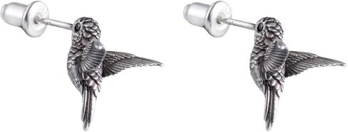 Coppertist.wu Hummingbird stud arcs arrings dainty arrings hummingbird gifts for women women (925 sterling silver/18 k Gold Vermeil) in Kuwait