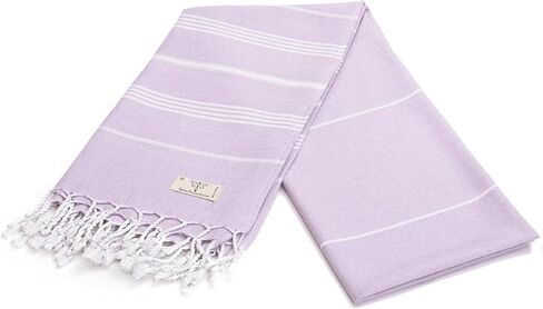 SMYRNA TURKISH COTTON Classical Series Original Turkish Beach Towel | Prewashed, 37 x 71 Inches | Peshtemal and Turkish Bath Towel for SPA, Beach, Pool, Gym and Bathroom in Saudi Arabia