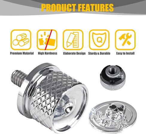 المسمار المسمار الترباس المقعد الخلفي 1/4 "-20 لهارلي (Chrome B Kit 2) in Kuwait