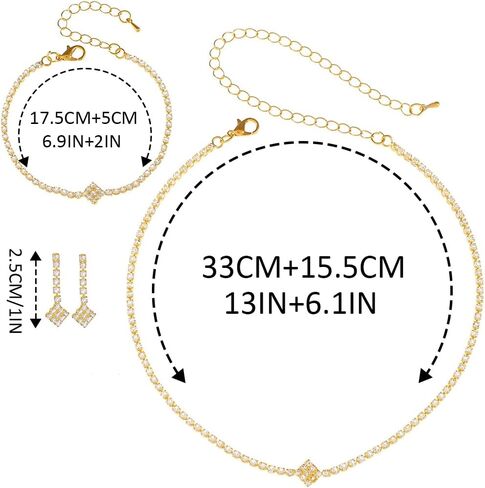 Aukmla Rhinestones مجوهرات الزفاف الزفاف مجموعات سوار أقراط القلادة المبرمة مجموعة مجوهرات رسمية للعرائس والنساء in Kuwait