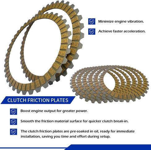 Complete Clutch Kit Compatible with Sportster 883 1200 1991-2020 Iron 883 1200 2010-2022 OEM# 37977-90 37911-90 37913-90 36792-91 37871-90 in Saudi Arabia