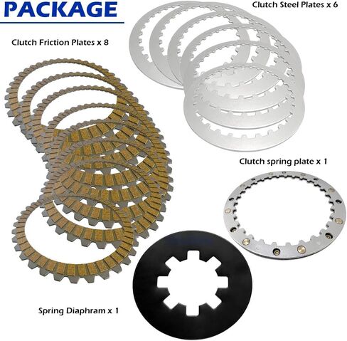 Complete Clutch Kit Compatible with Sportster 883 1200 1991-2020 Iron 883 1200 2010-2022 OEM# 37977-90 37911-90 37913-90 36792-91 37871-90 in Saudi Arabia
