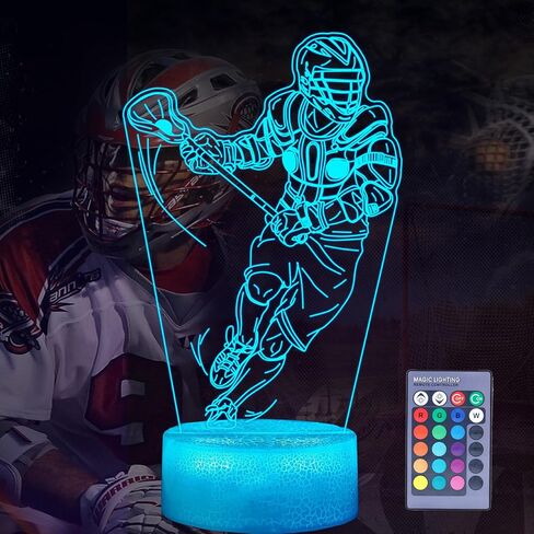 Wrestling Night Light, Wrestler Gifts, Wrestler 3D Illusion Lamp with 16 Colors Changing, Remote Control and Dimmable, Kids Boys Girls Room Decoration, Holiday Xmas Gifts in Saudi Arabia
