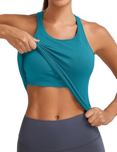 MathCat Workout Tank Tops for Women Seamless Racerback Shirts with Built in Bra Gym Running Athletic Yoga Tops in Saudi Arabia