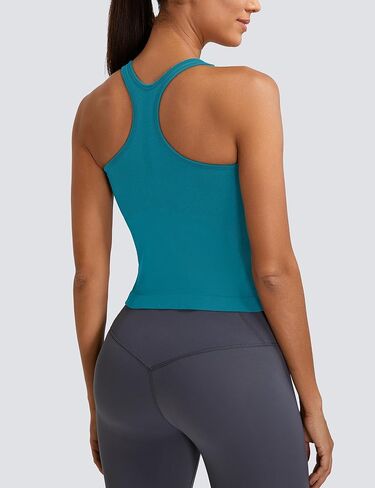 MathCat Workout Tank Tops for Women Seamless Racerback Shirts with Built in Bra Gym Running Athletic Yoga Tops in Saudi Arabia