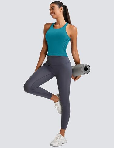 MathCat Workout Tank Tops for Women Seamless Racerback Shirts with Built in Bra Gym Running Athletic Yoga Tops in Saudi Arabia