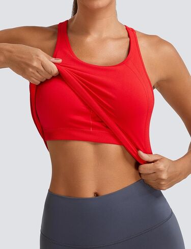 MathCat Workout Tank Tops for Women Seamless Racerback Shirts with Built in Bra Gym Running Athletic Yoga Tops in Saudi Arabia