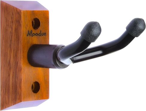 شماعة تثبيت على الحائط من القيثارة، حامل شماعات القيثارة من الجوز الأسود للجدار يناسب القيثارة/المندولين/البانجو، عرض شماعة القيثارة للحفلات الموسيقية، المنزل، الاستوديو، المعرض (1P) in Kuwait