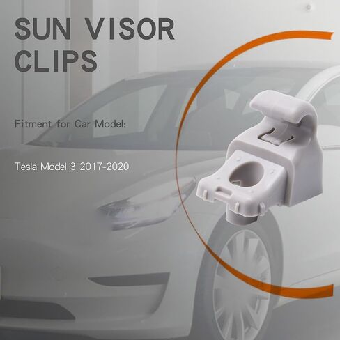 852353X000TX Sun Visor Clips Compatible for Hyundai Elantra, i30, Accent / 2pcs (Gray) in Kuwait