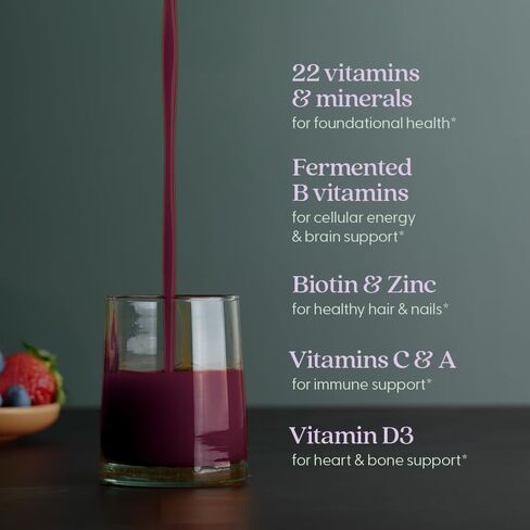 New Chapter Liquid Multivitamin + Mineral Supplement for Whole-Body Benefits, 100% Delicious Multivitamin for Adults, Teens & Kids 2+, Ready to Absorb Faster, Mixed Berry Flavored, 30 oz in Saudi Arabia