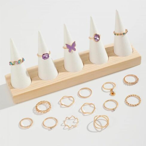 Knuckle Rings for Women Stackable Rings Set Dainty Gold Rings Boho Midi Finger Ring Purple Butterfly Statement Ring Trendy Aesthetic Jewelry in Saudi Arabia