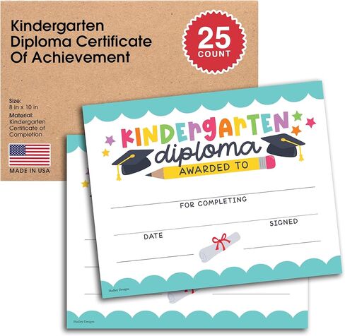 25 شهادة إنجاز دبلوم رياض الأطفال بوهو - شهادات التخرج من رياض الأطفال للأطفال، شهادات إتمام رياض الأطفال، شهادات جوائز رياض الأطفال، جوائز للأطفال in Kuwait