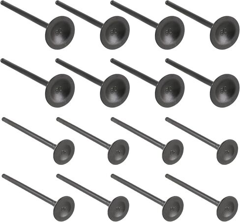 16Pcs Engine Intake Valves and Exhaust Valves Compatible with Honda Civic 1992-2012 Compatible with Acura CSX RSX 2006 Compatible with El 1997-2000 14721-P08-000 14711-P08-000 in Saudi Arabia
