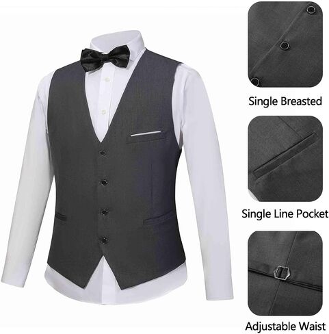 Mens 3 Pieces Suit Slim Fit Tuxedo for Men Shawl Lapel One Button Wedding Prom Party Dinner Jacket Vest Pants Set in Kuwait