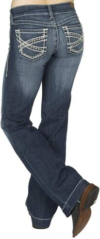 ARIAT Women's Trouser Mid Rise Stretch Entwined Wide Leg Jean in Saudi Arabia