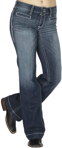 ARIAT Women's Trouser Mid Rise Stretch Entwined Wide Leg Jean in Saudi Arabia