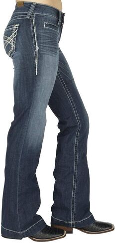 ARIAT Women's Trouser Mid Rise Stretch Entwined Wide Leg Jean in Saudi Arabia
