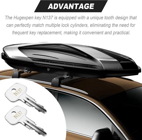 Key for Thule Key Replacement,for Roof Racks, Carriers, Crossbars Key etc,(Codes N138) in Saudi Arabia